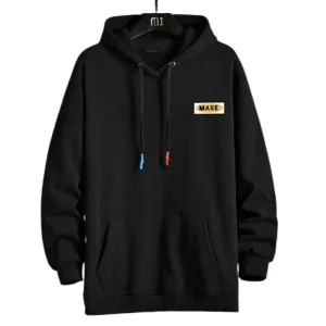 Casual Printed Men Hoodie