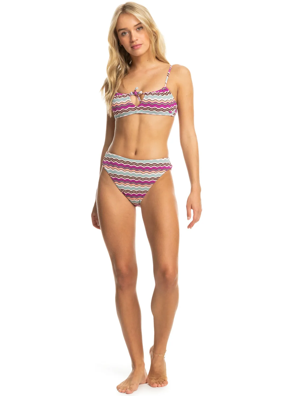 Flowy Mood Bralette Bikini Top - Pale Dogwood Flowy Mood