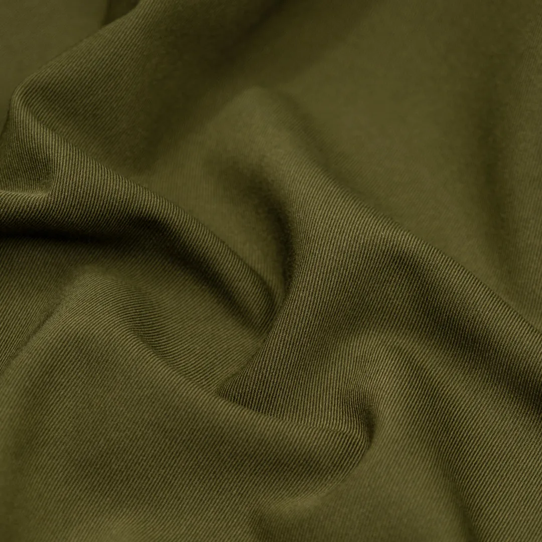 Highrise Poly Viscose Twill Suiting - Kale