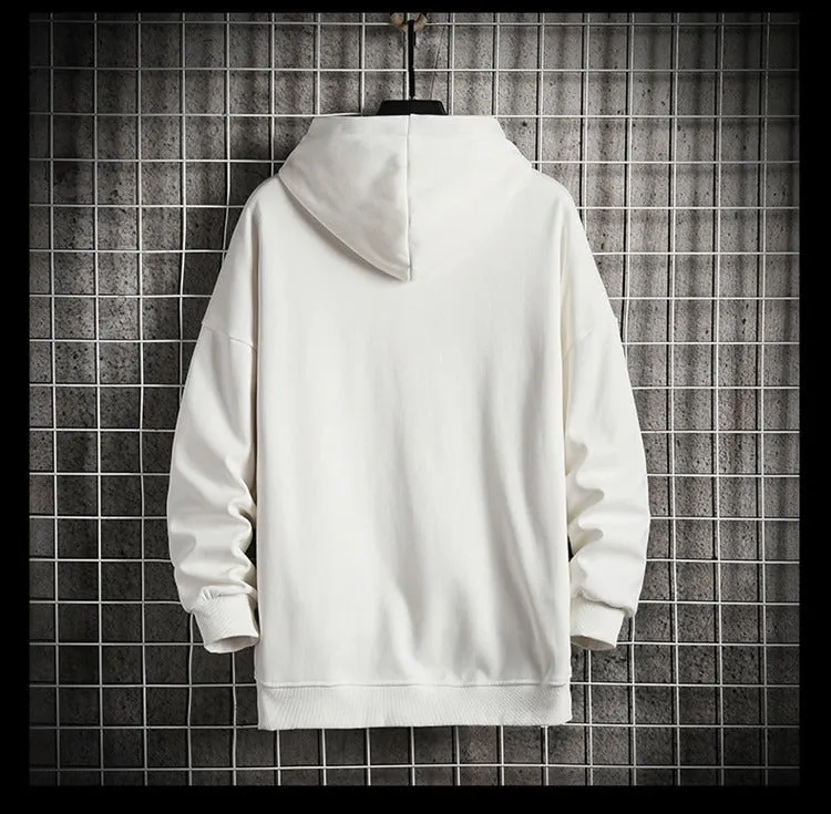 Men's Casual Solid Printed Hoodie's
