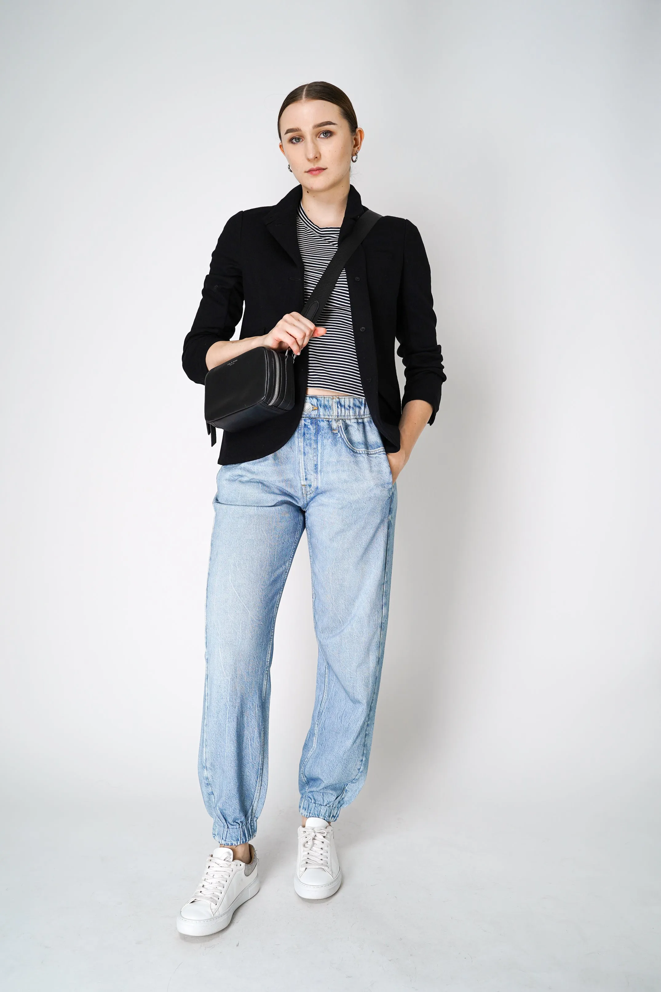 Rag & Bone Slade Tailored Wool Blazer Jacket in Black