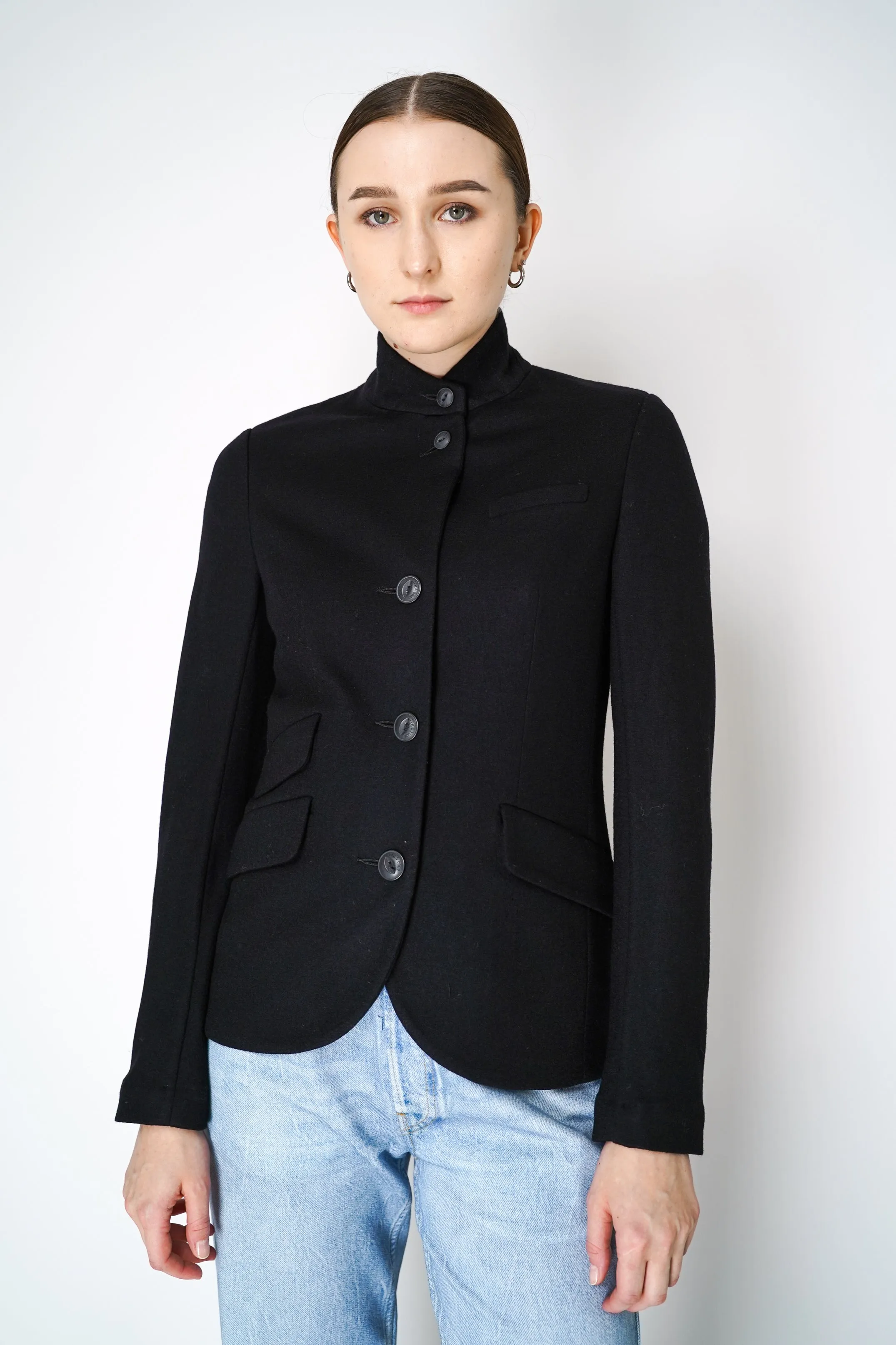 Rag & Bone Slade Tailored Wool Blazer Jacket in Black