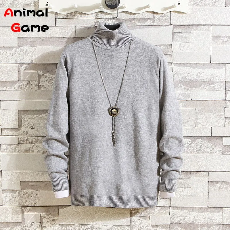 Winter Men Pullover Top Turtleneck Long Sleeve (NOTE: Asian XL = EU M)!!