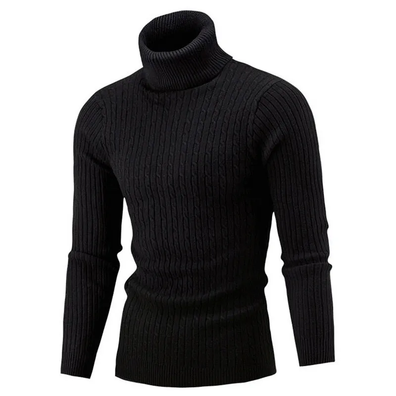 Winter Men Pullover Top Turtleneck Long Sleeve (NOTE: Asian XL = EU M)!!