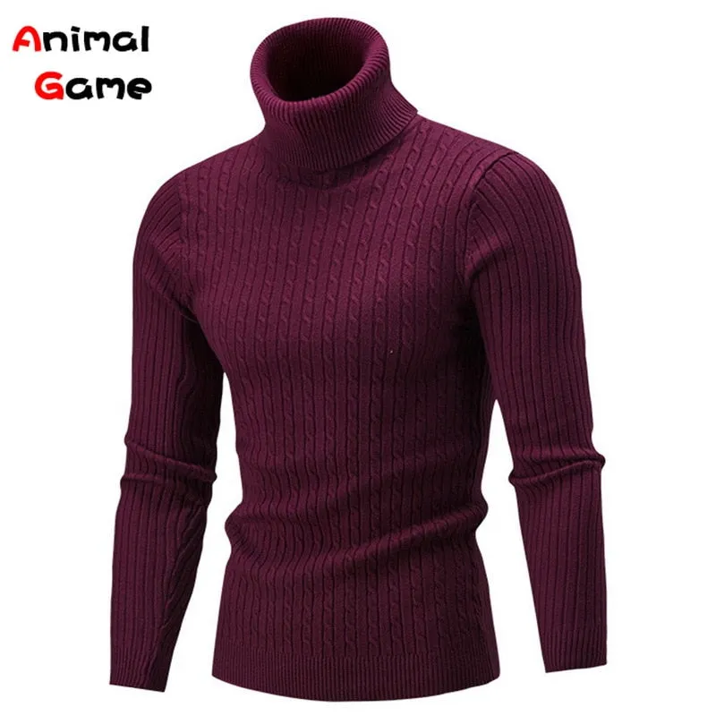Winter Men Pullover Top Turtleneck Long Sleeve (NOTE: Asian XL = EU M)!!