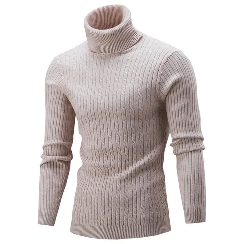 Winter Men Pullover Top Turtleneck Long Sleeve (NOTE: Asian XL = EU M)!!