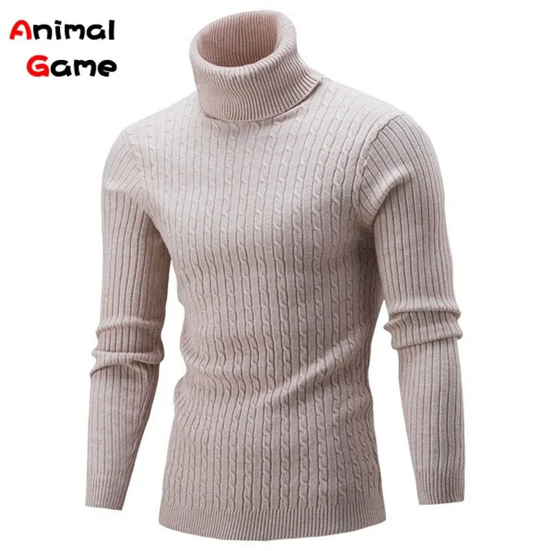 Winter Men Pullover Top Turtleneck Long Sleeve (NOTE: Asian XL = EU M)!!