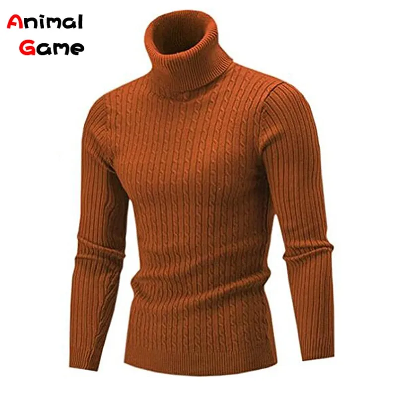 Winter Men Pullover Top Turtleneck Long Sleeve (NOTE: Asian XL = EU M)!!