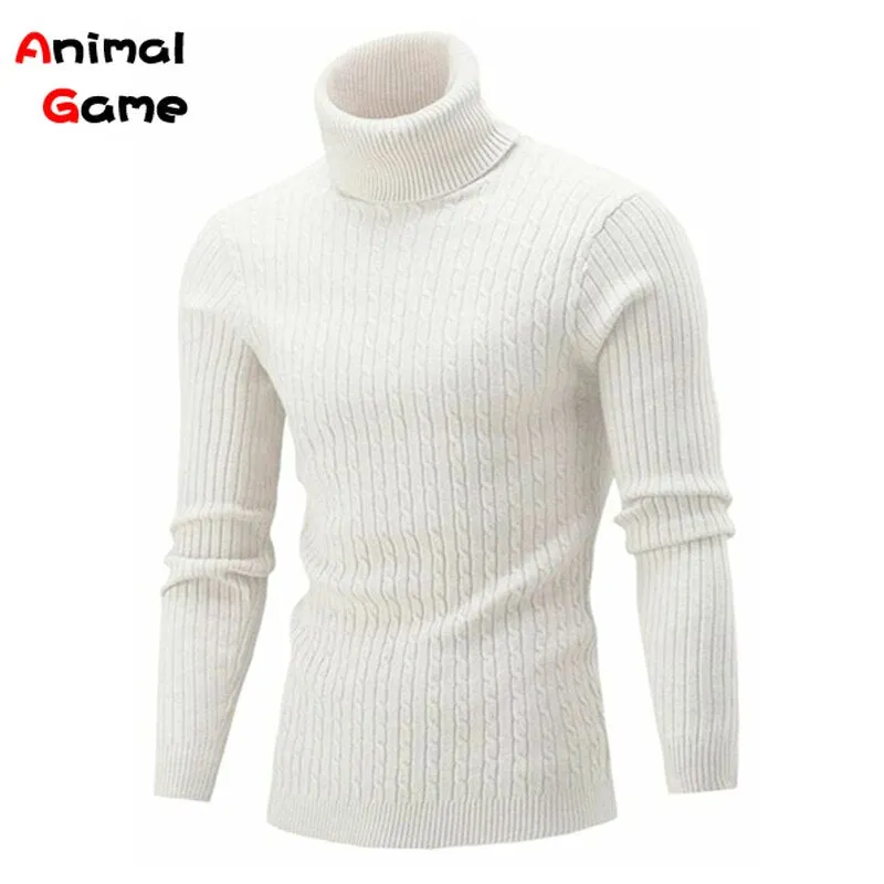 Winter Men Pullover Top Turtleneck Long Sleeve (NOTE: Asian XL = EU M)!!