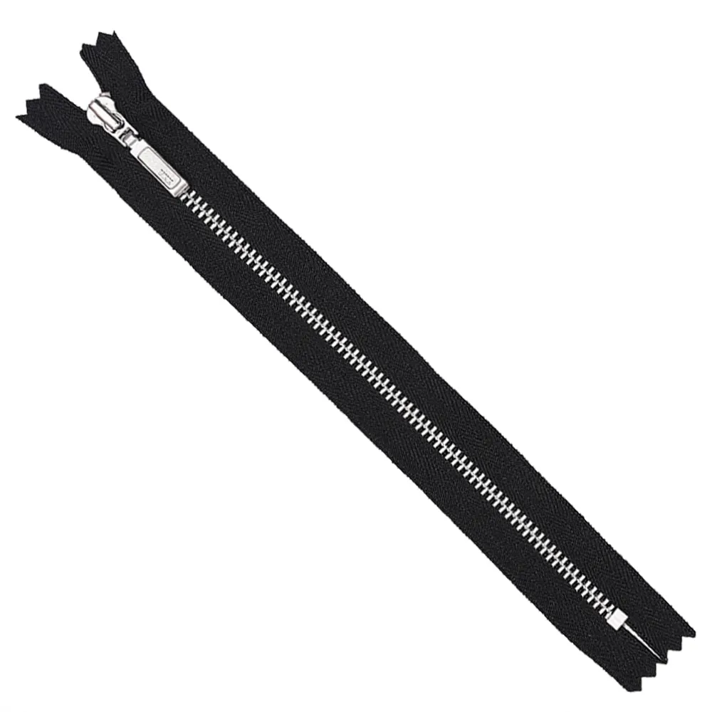 YKK- #3 Classic Silver Closed-End YKK Metal Zipper