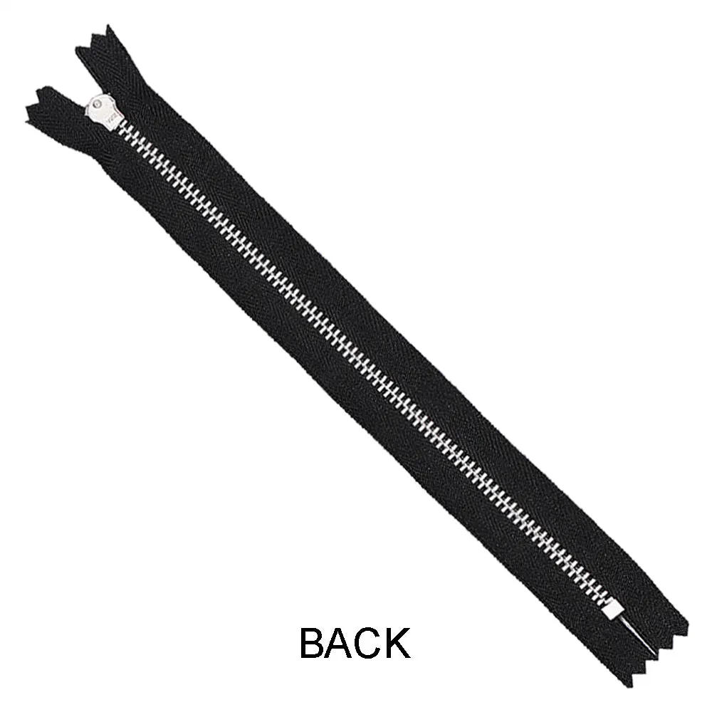 YKK- #3 Classic Silver Closed-End YKK Metal Zipper